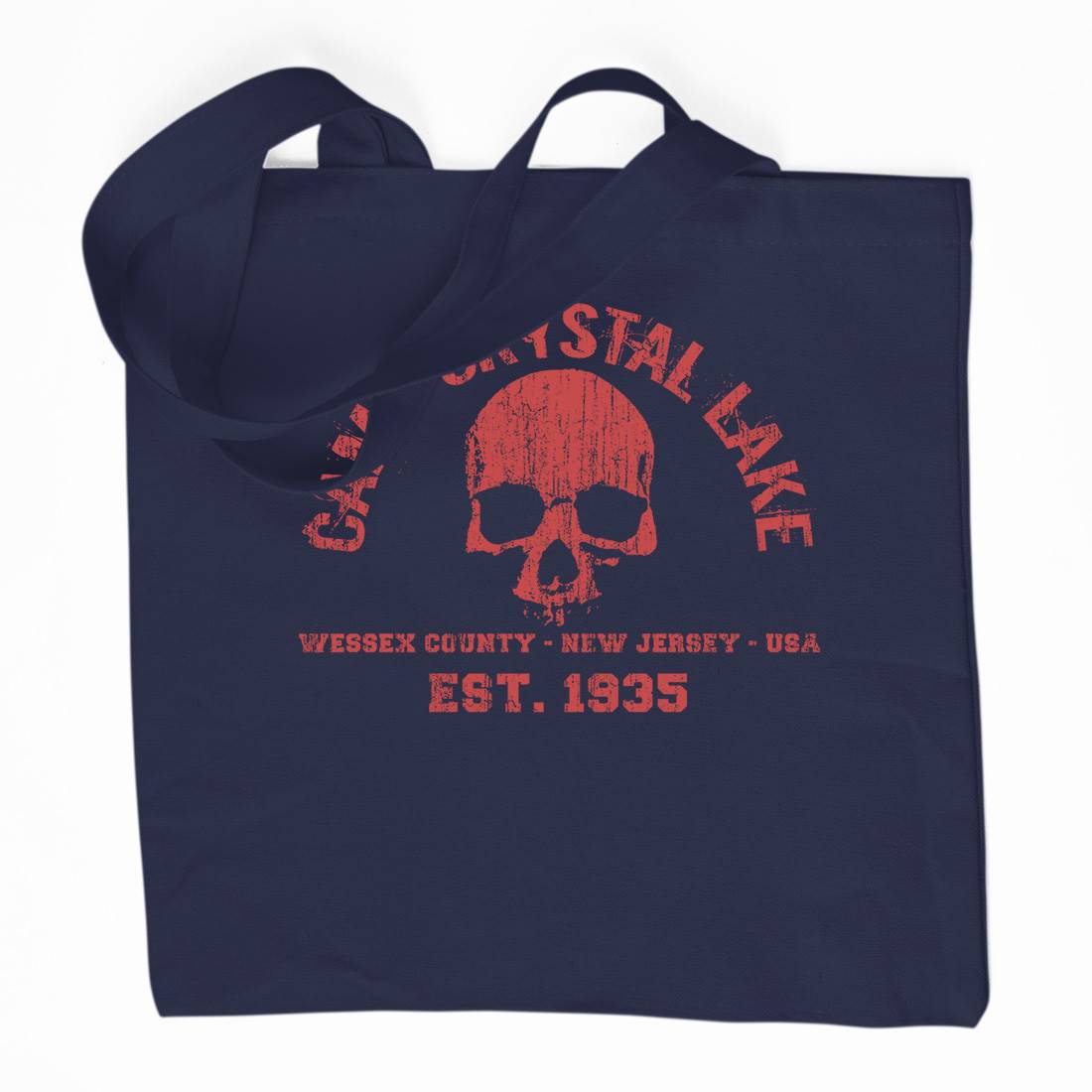 Camp Crystal Lake Organic Premium Cotton Tote Bag Horror D401
