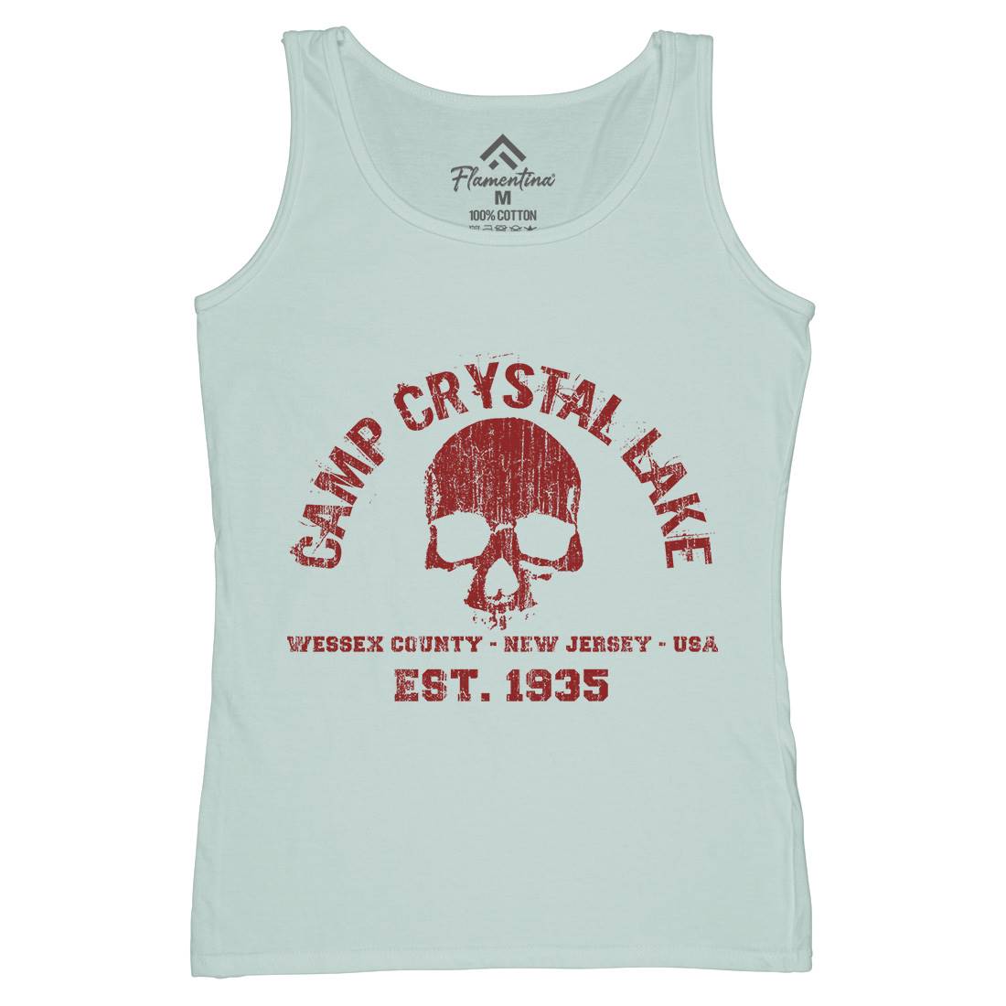 Camp Crystal Lake Womens Organic Tank Top Vest Horror D401