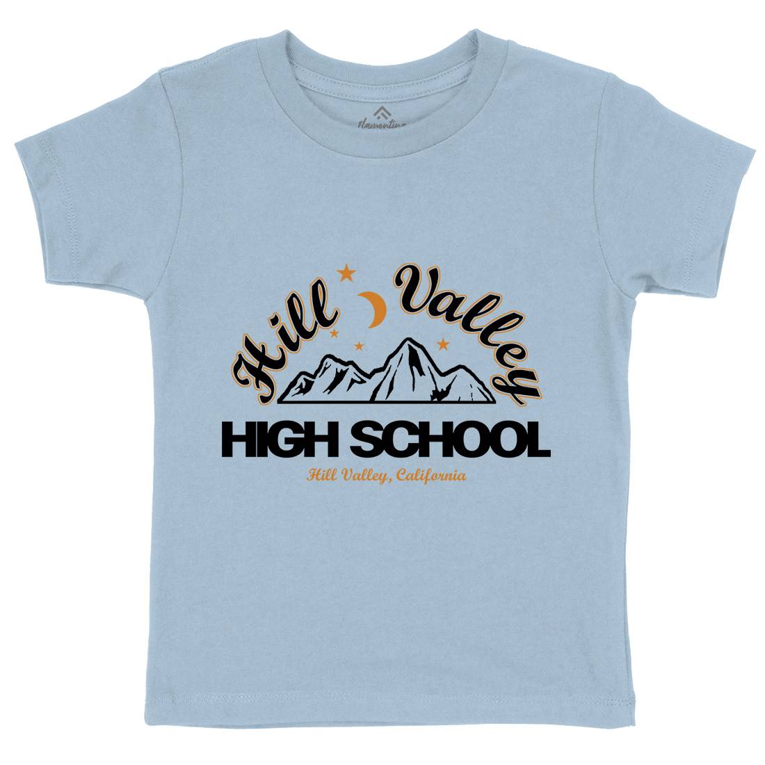Hill Valley Kids Organic Crew Neck T-Shirt Space D402