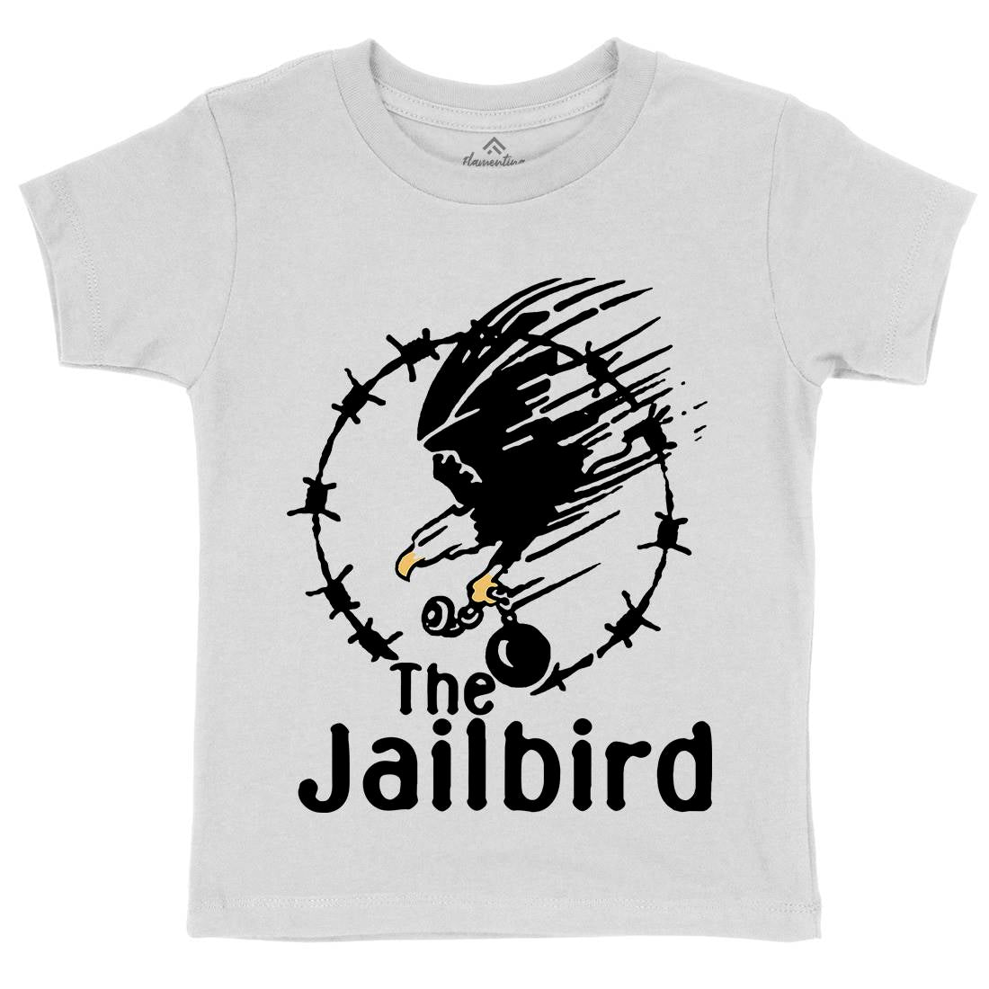 The Jailbird Kids Organic Crew Neck T-Shirt Army D403