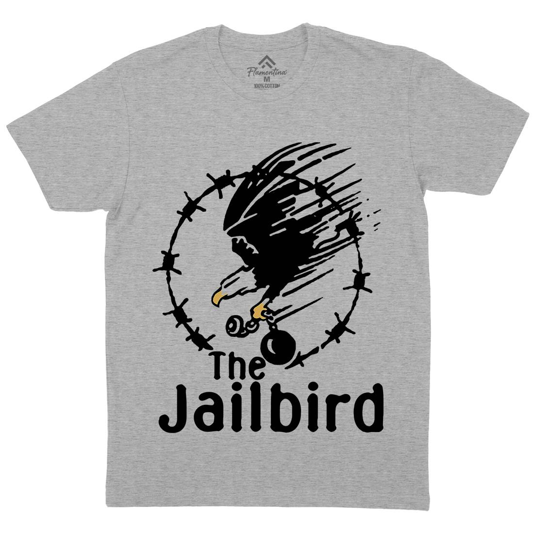 The Jailbird Mens Organic Crew Neck T-Shirt Army D403