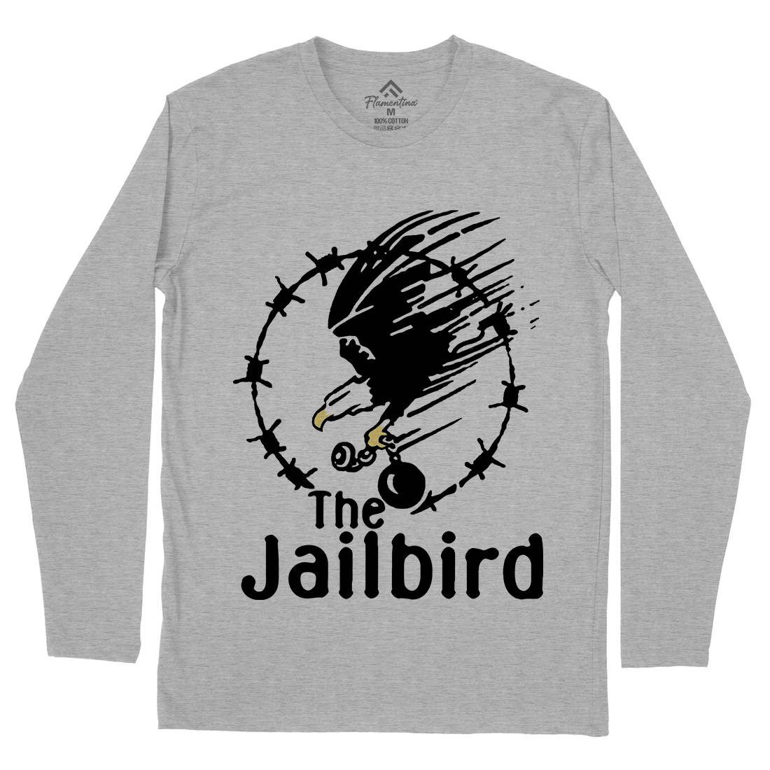 The Jailbird Mens Long Sleeve T-Shirt Army D403