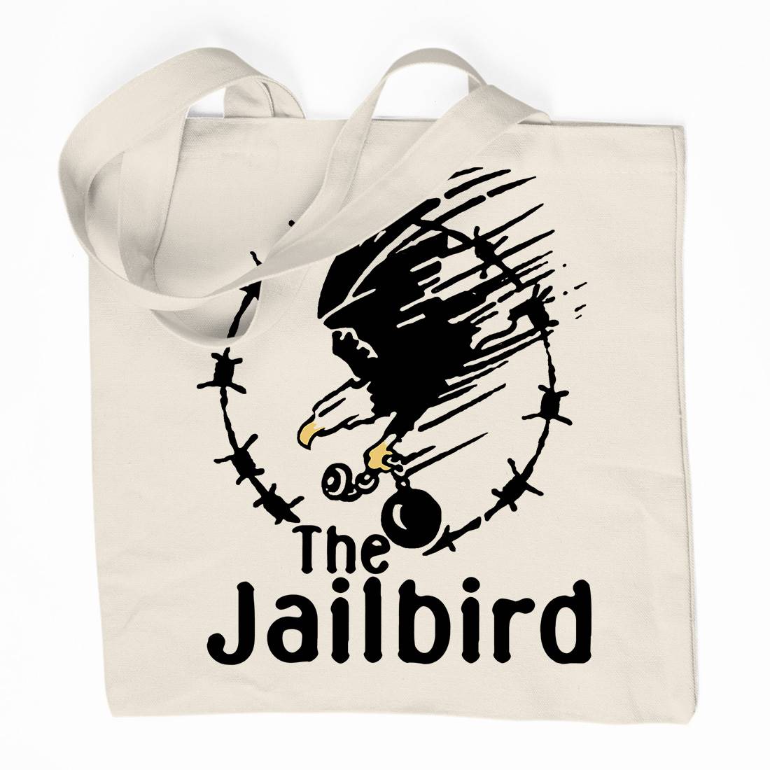 The Jailbird Organic Premium Cotton Tote Bag Army D403