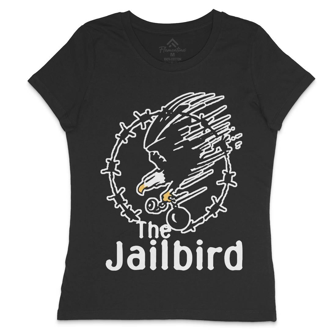 The Jailbird Womens Crew Neck T-Shirt Army D403