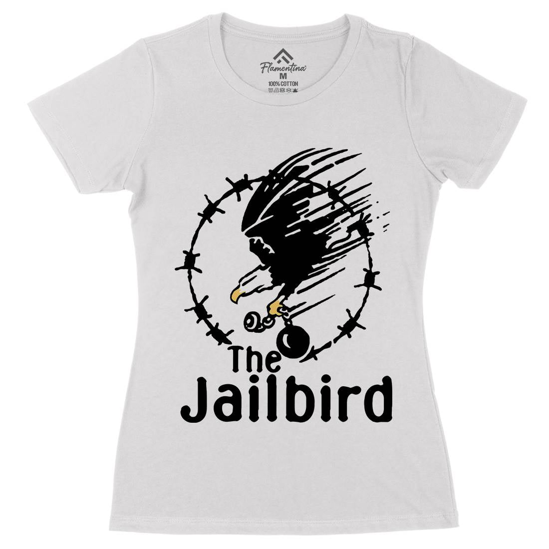 The Jailbird Womens Organic Crew Neck T-Shirt Army D403