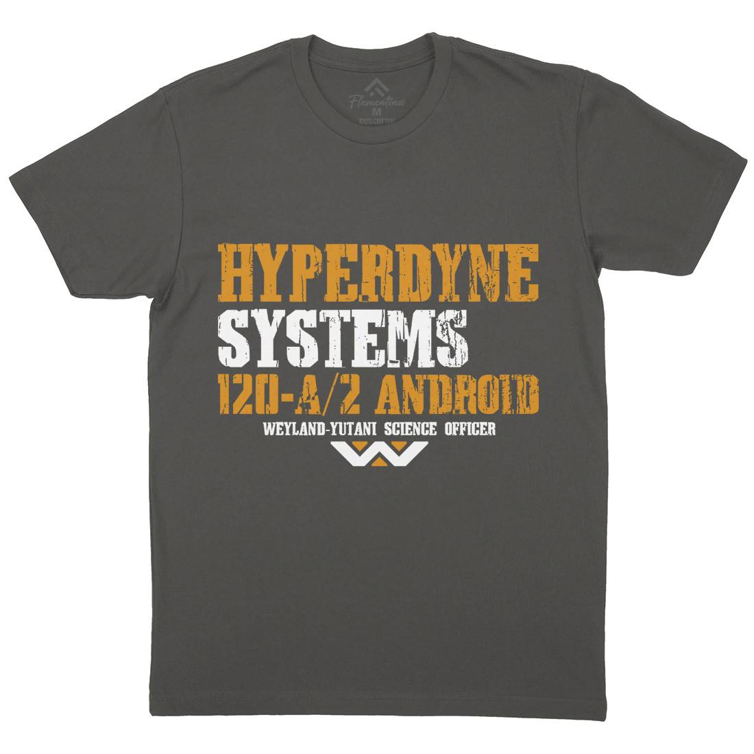 Hyperdyne Systems Mens Organic Crew Neck T-Shirt Space D404