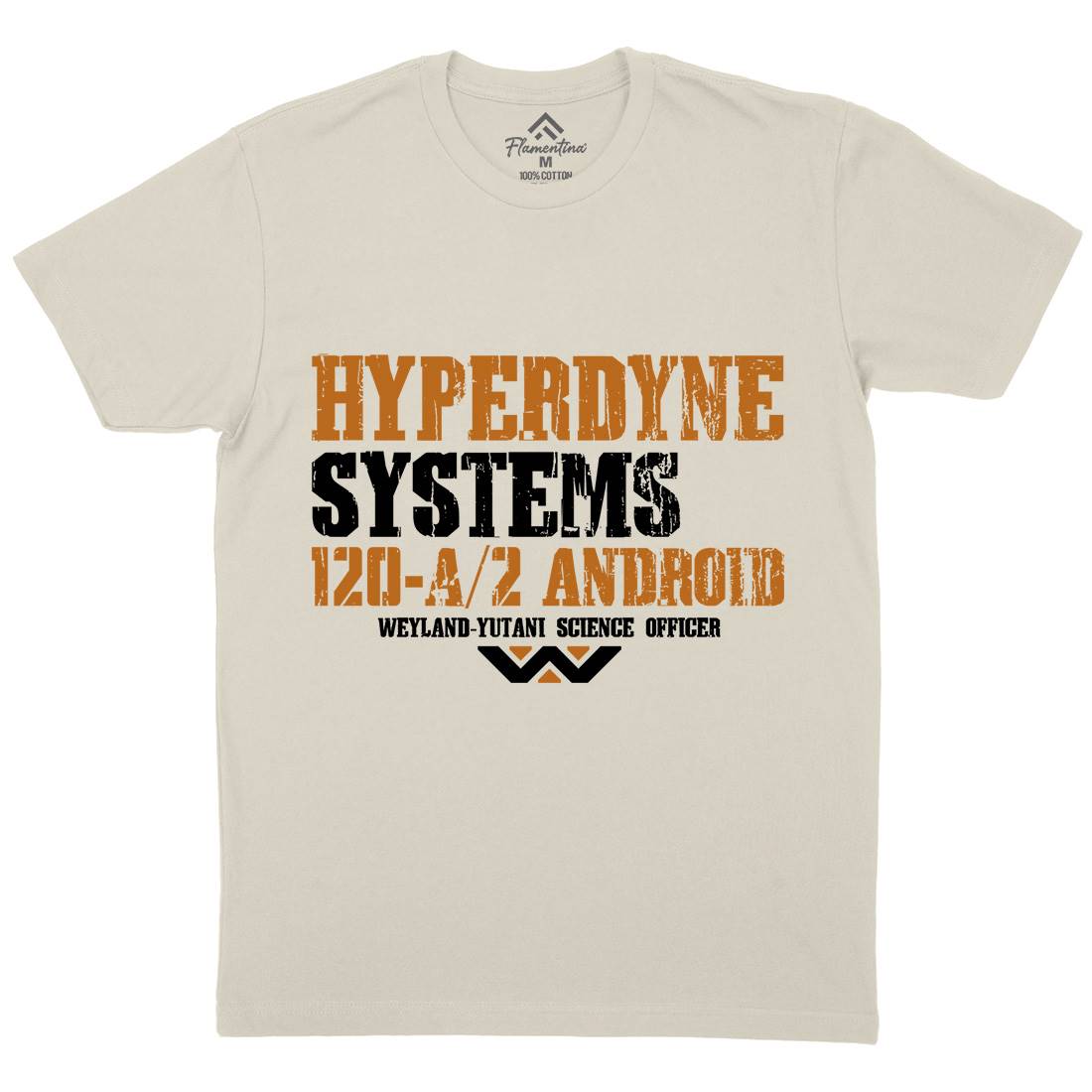 Hyperdyne Systems Mens Organic Crew Neck T-Shirt Space D404