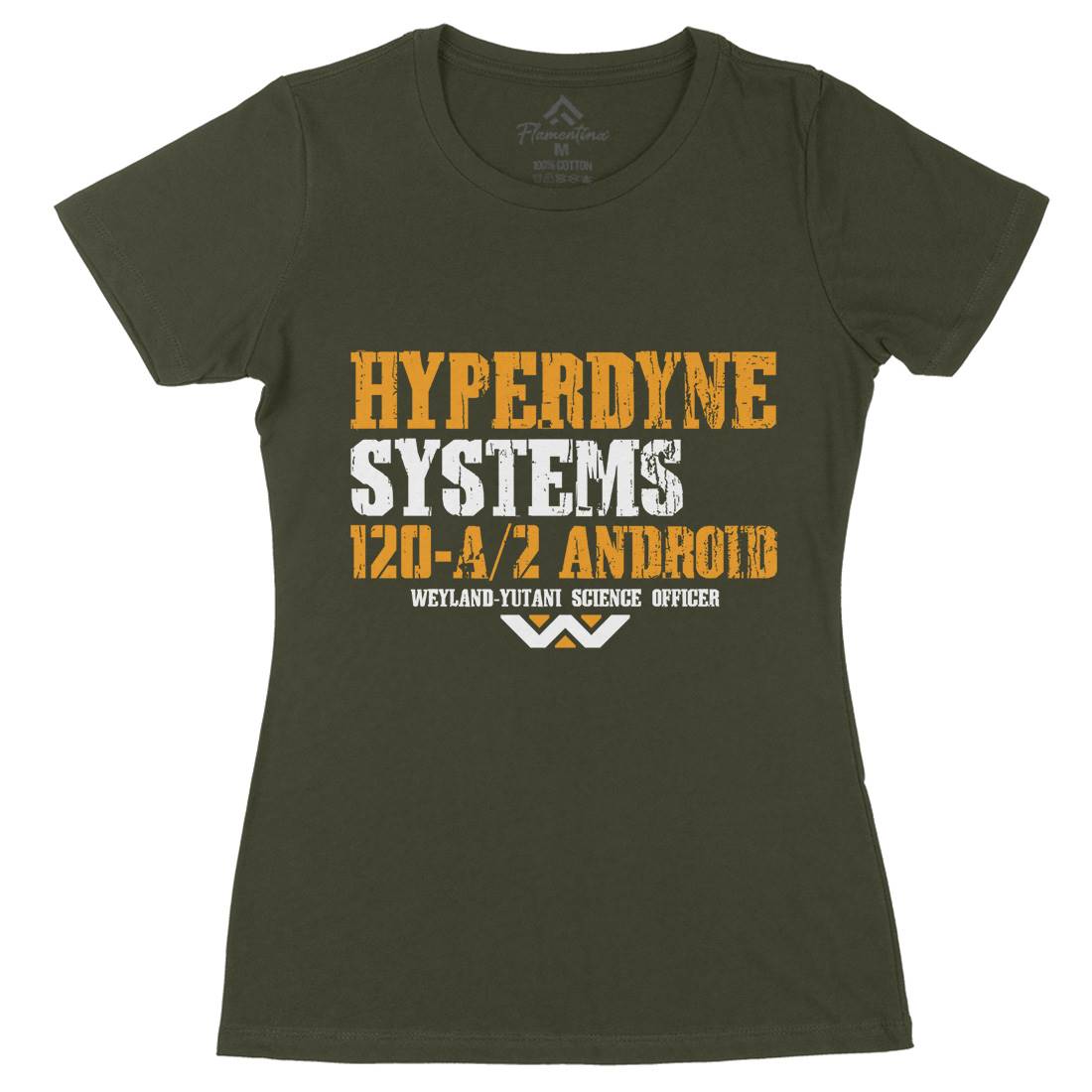 Hyperdyne Systems Womens Organic Crew Neck T-Shirt Space D404