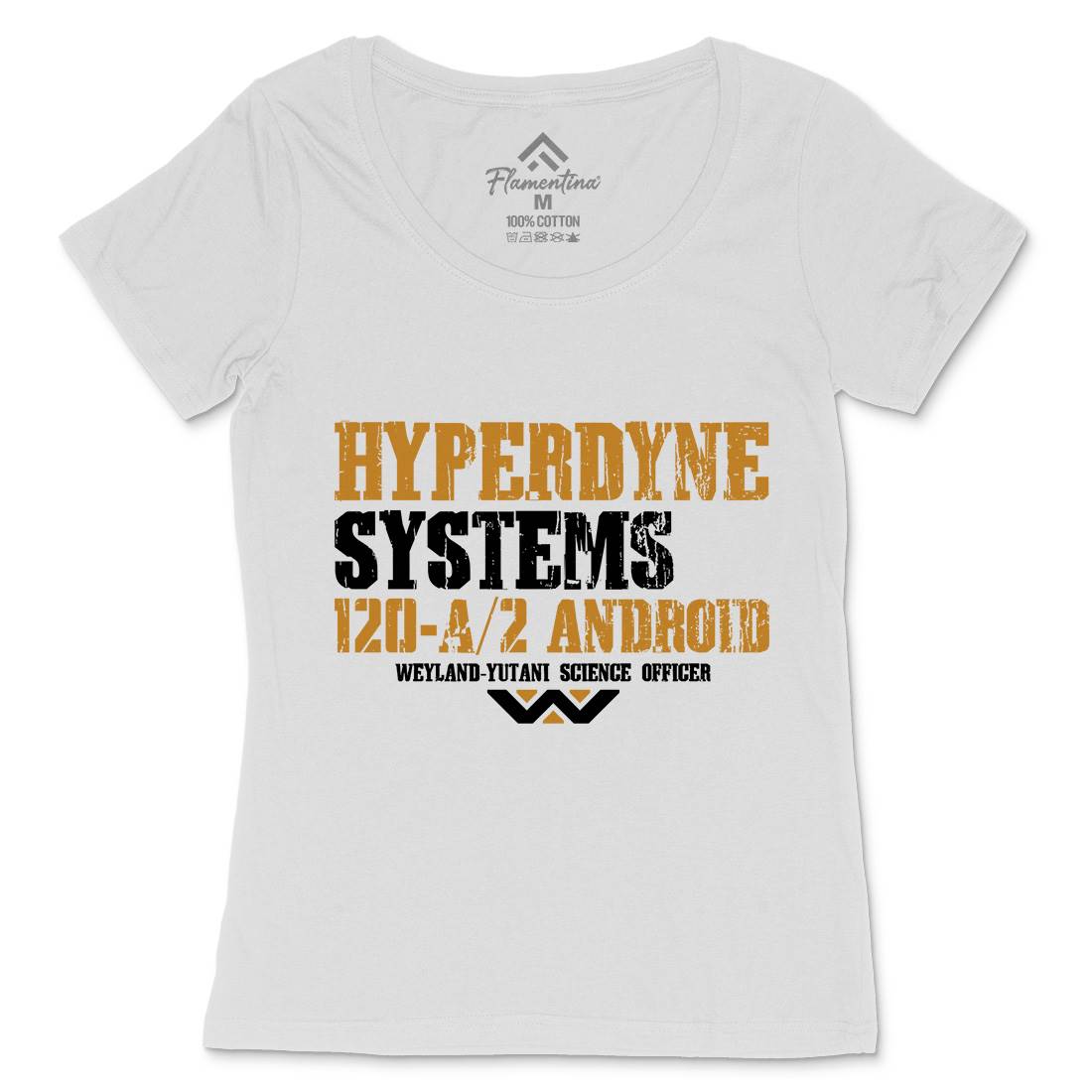 Hyperdyne Systems Womens Scoop Neck T-Shirt Space D404