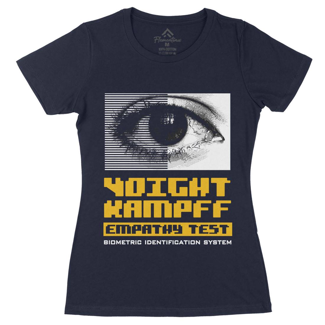 Voight Kampff Womens Organic Crew Neck T-Shirt Space D405