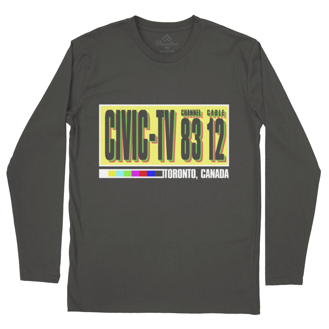 Civic-Tv Mens Long Sleeve T-Shirt Media D406