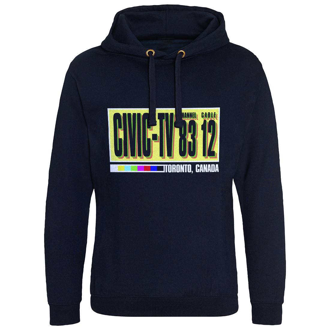 Civic-Tv Mens Hoodie Without Pocket Media D406