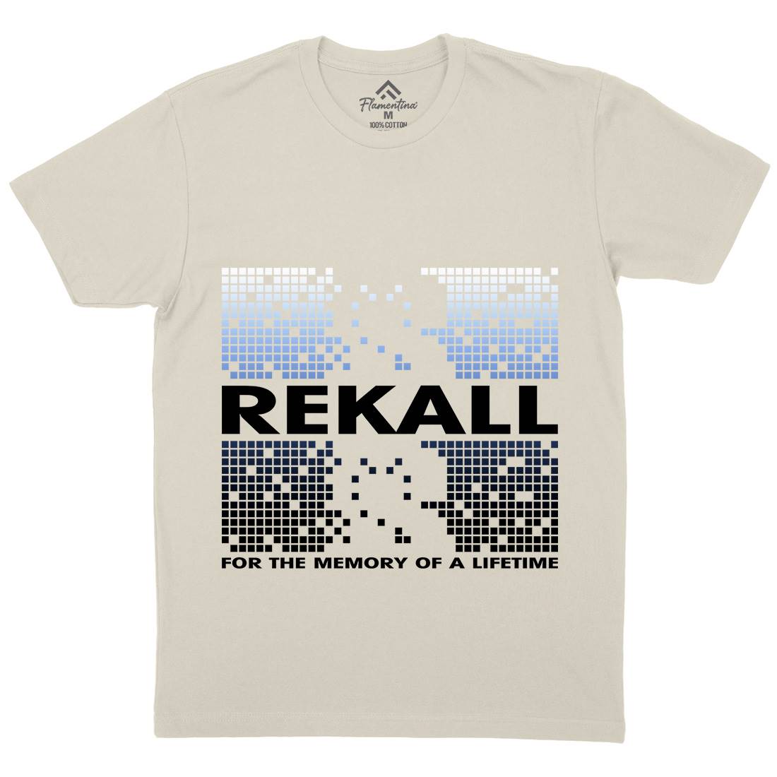 Rekall Memory Mens Organic Crew Neck T-Shirt Space D407