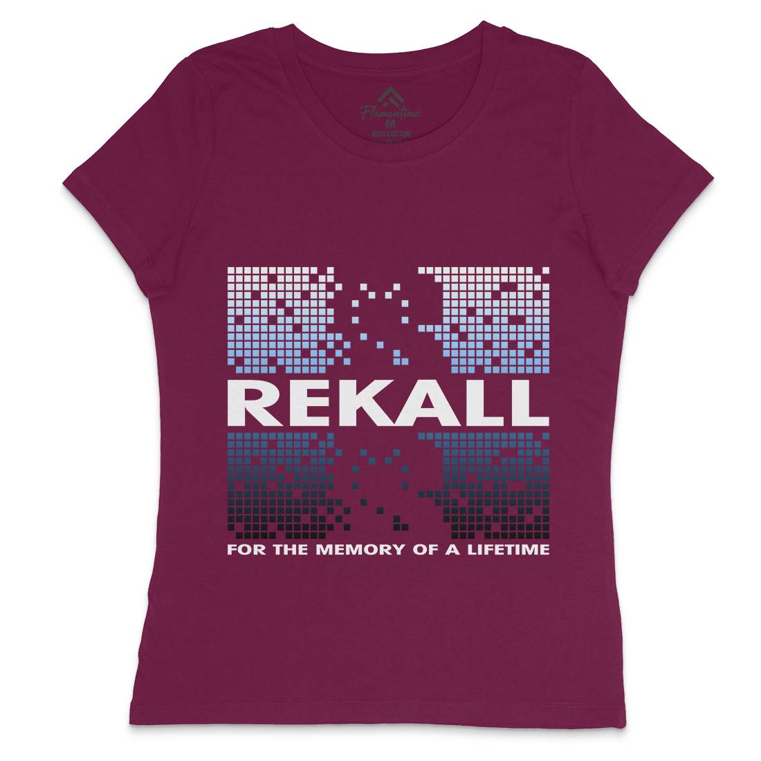 Rekall Memory Womens Crew Neck T-Shirt Space D407