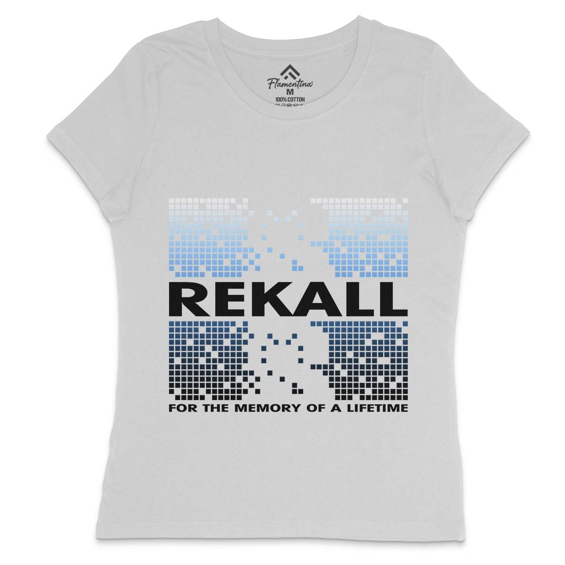 Rekall Memory Womens Crew Neck T-Shirt Space D407