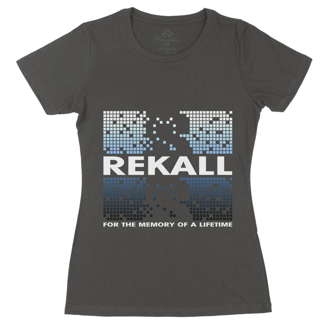 Rekall Memory Womens Organic Crew Neck T-Shirt Space D407