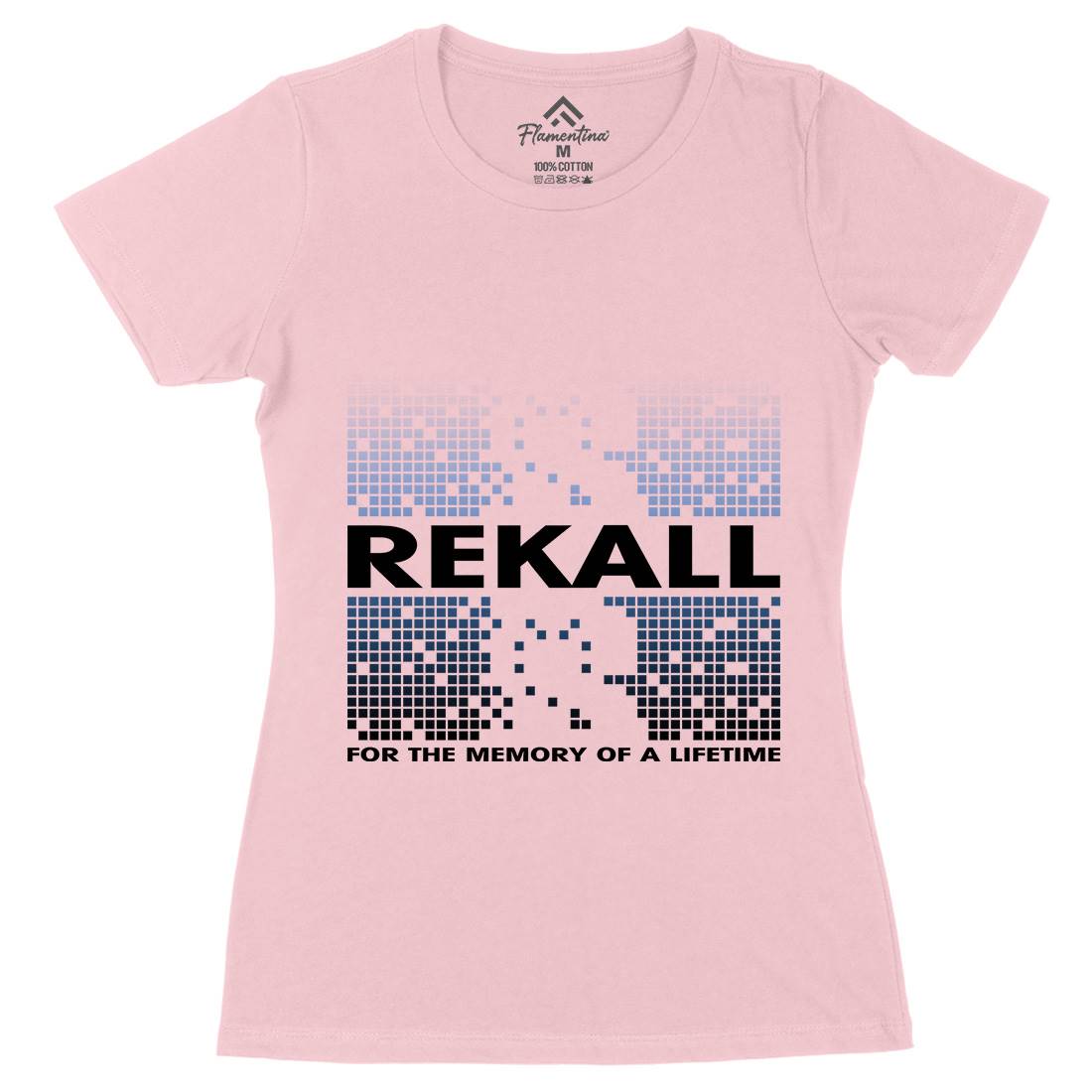 Rekall Memory Womens Organic Crew Neck T-Shirt Space D407