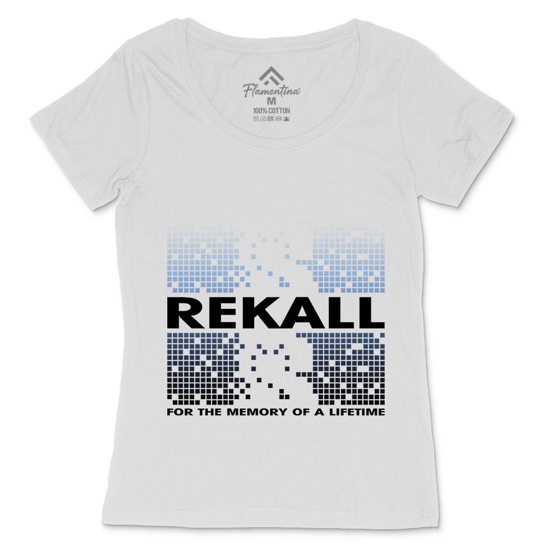 Rekall Memory Womens Scoop Neck T-Shirt Space D407
