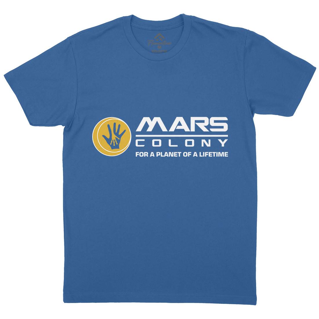 Mars Mens Crew Neck T-Shirt Space D408