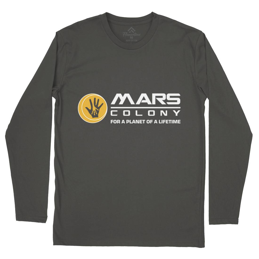 Mars Mens Long Sleeve T-Shirt Space D408