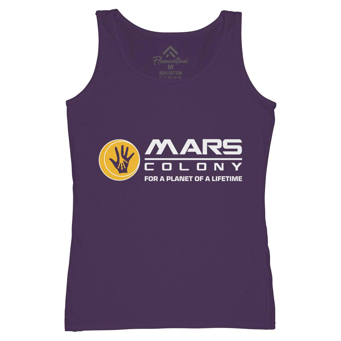 Mars Womens Organic Tank Top Vest Space D408