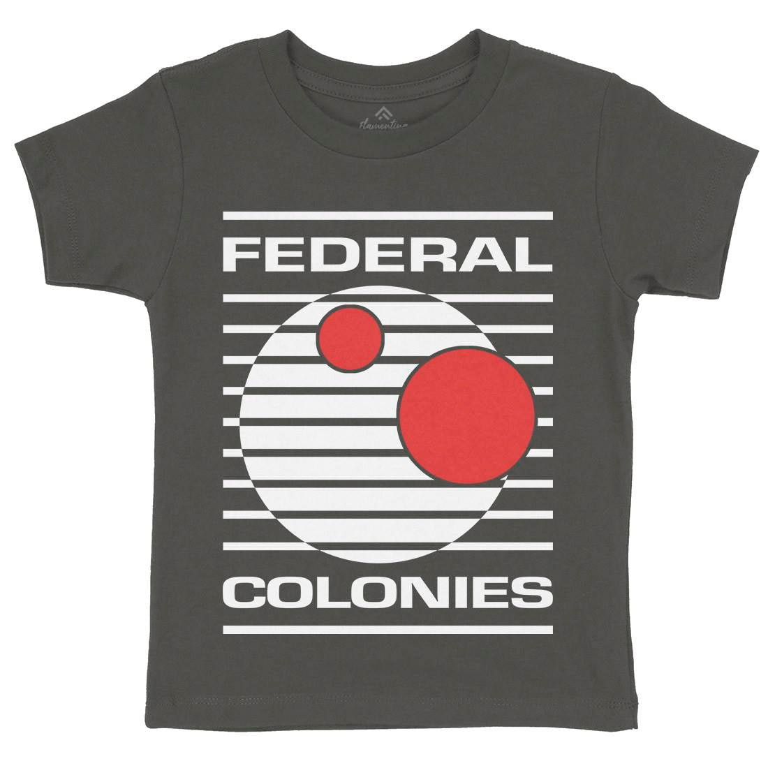 Federal Colonies Kids Crew Neck T-Shirt Space D409
