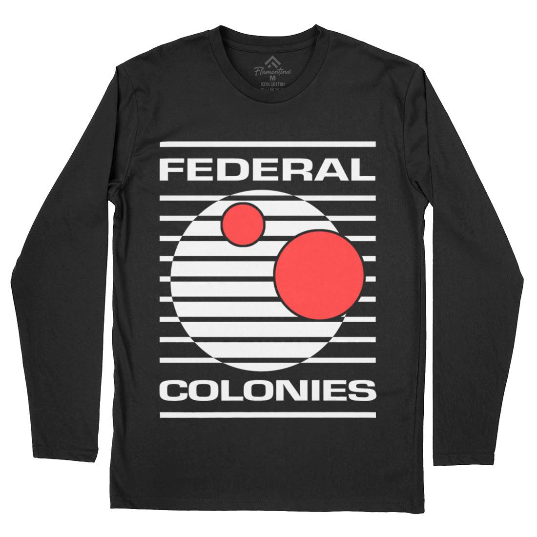 Federal Colonies Mens Long Sleeve T-Shirt Space D409