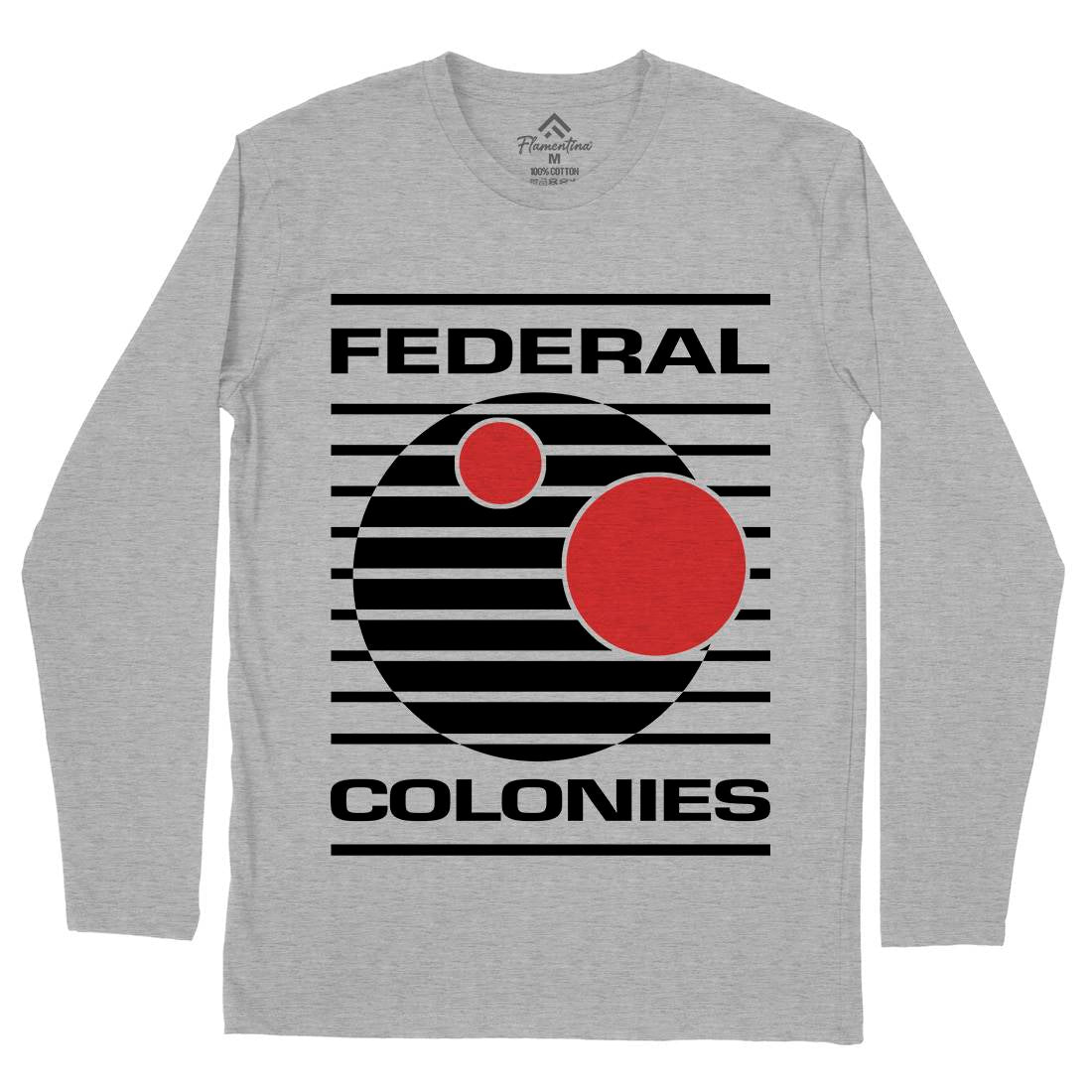 Federal Colonies Mens Long Sleeve T-Shirt Space D409