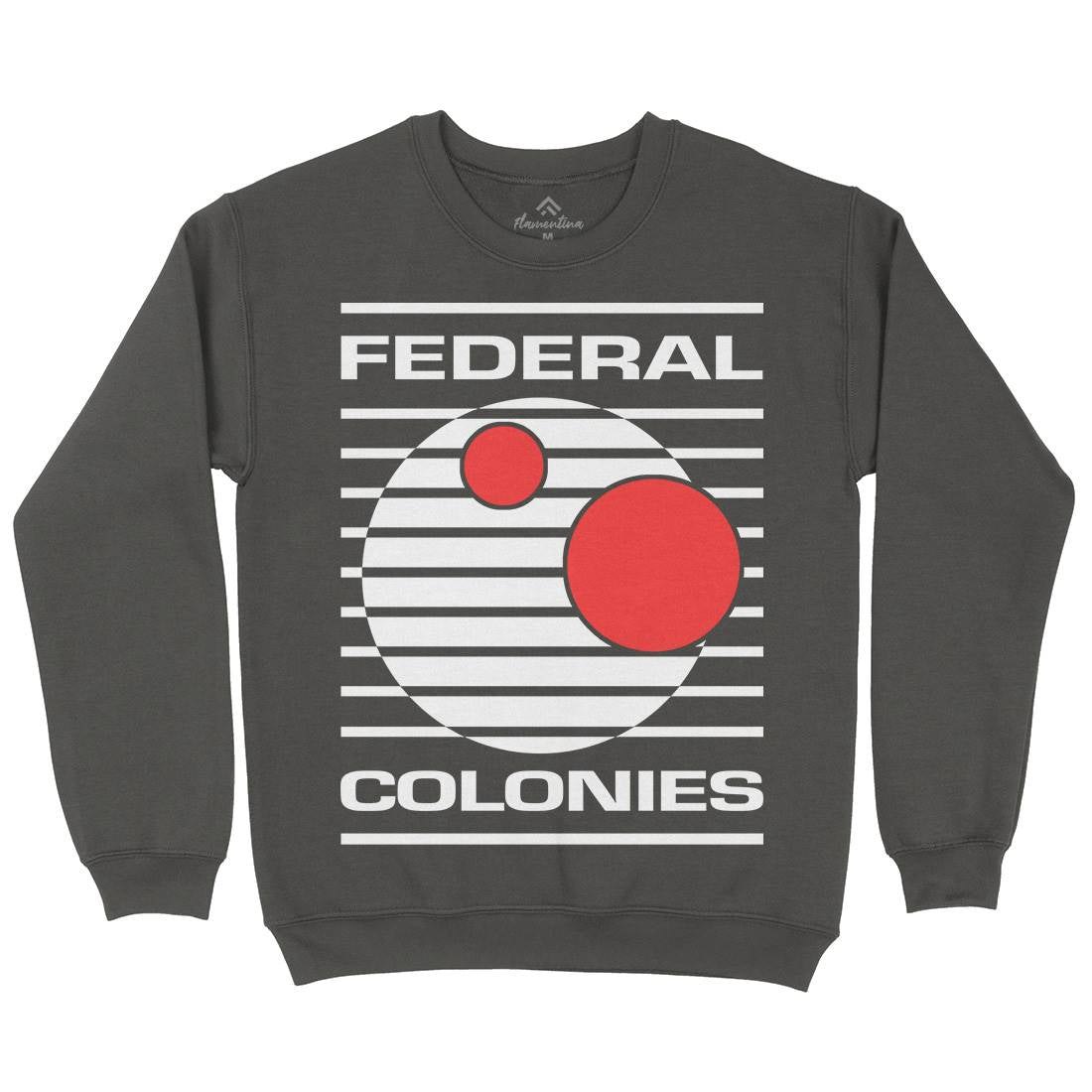 Federal Colonies Mens Crew Neck Sweatshirt Space D409