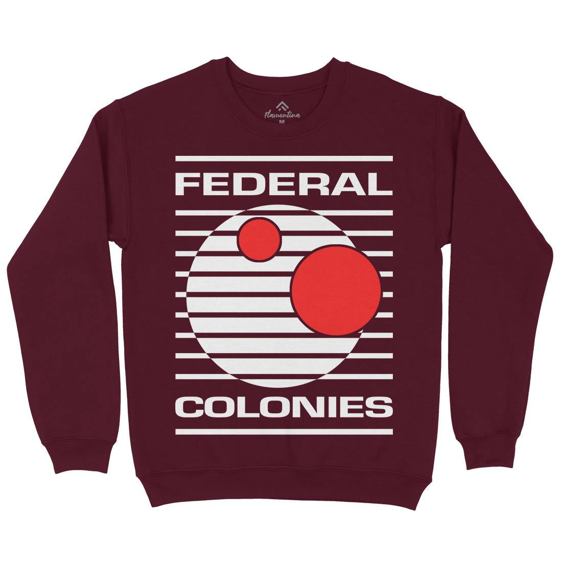 Federal Colonies Mens Crew Neck Sweatshirt Space D409