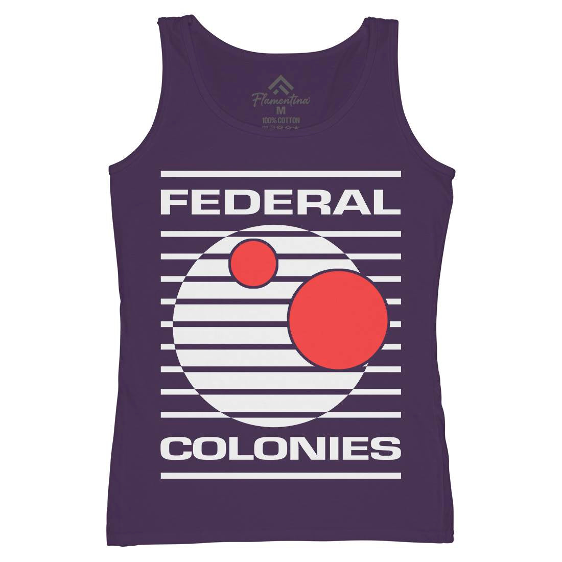 Federal Colonies Womens Organic Tank Top Vest Space D409
