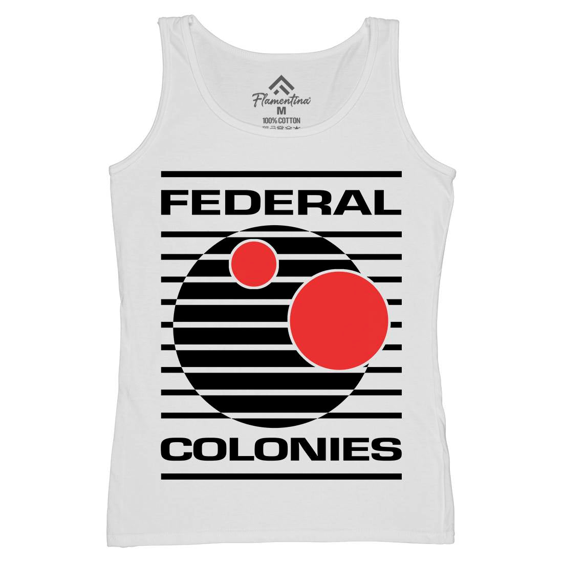 Federal Colonies Womens Organic Tank Top Vest Space D409