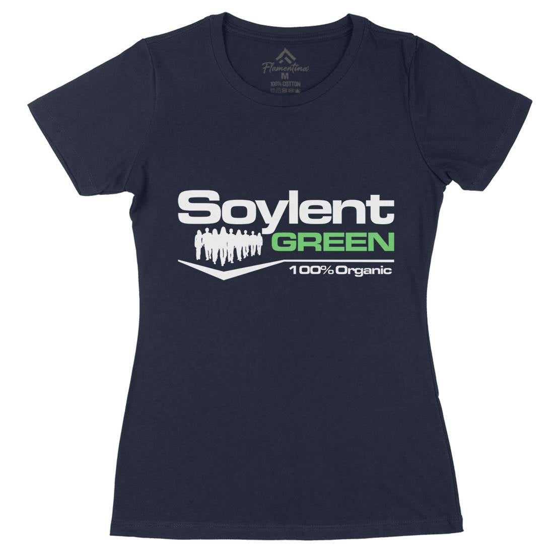 Soylent Green Womens Organic Crew Neck T-Shirt Horror D410