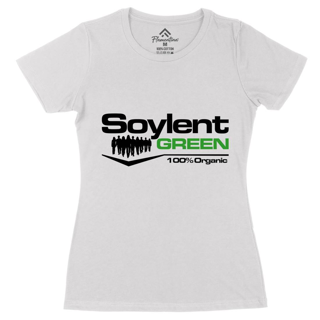 Soylent Green Womens Organic Crew Neck T-Shirt Horror D410