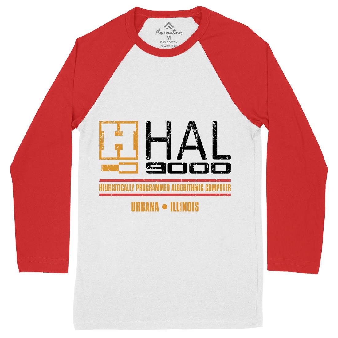 Hal Mens Long Sleeve Baseball T-Shirt Space D411