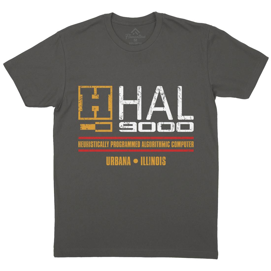 Hal Mens Organic Crew Neck T-Shirt Space D411