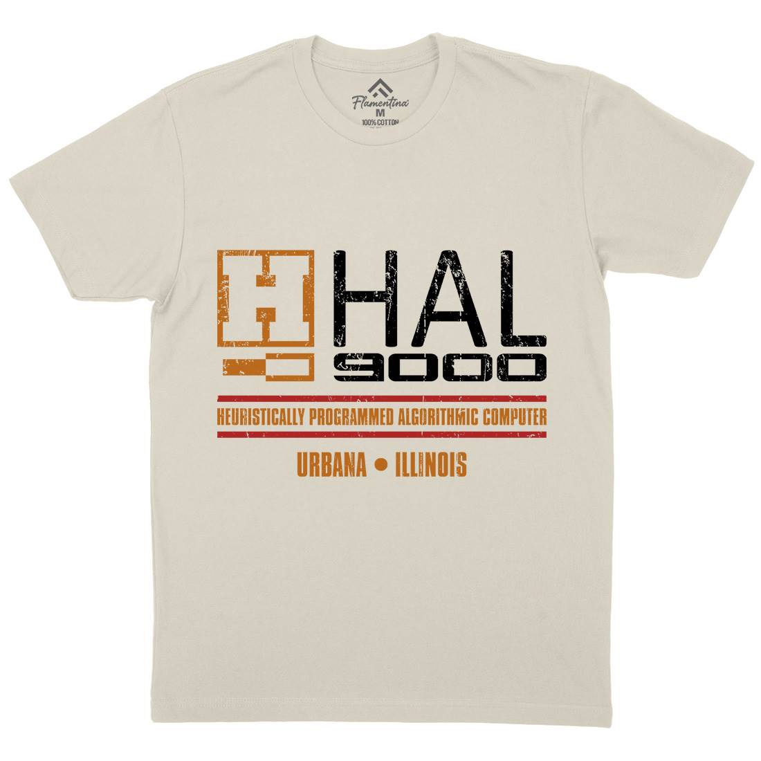 Hal Mens Organic Crew Neck T-Shirt Space D411