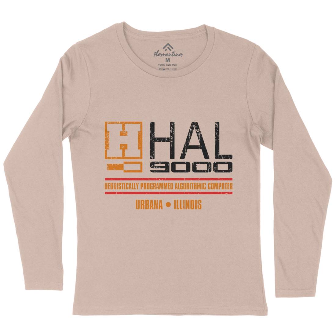 Hal Womens Long Sleeve T-Shirt Space D411