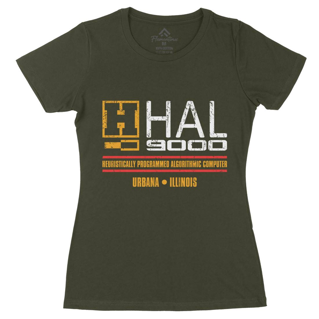 Hal Womens Organic Crew Neck T-Shirt Space D411