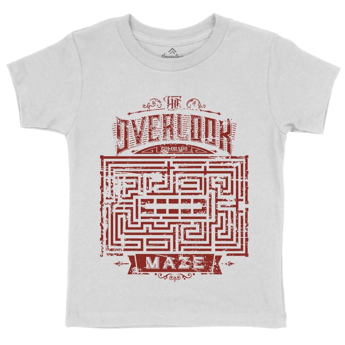 Overlook Maze Kids Crew Neck T-Shirt Horror D413
