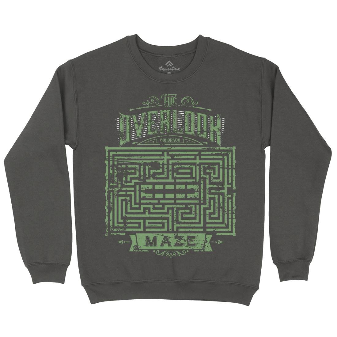 Overlook Maze Mens Crew Neck Sweatshirt Horror D413