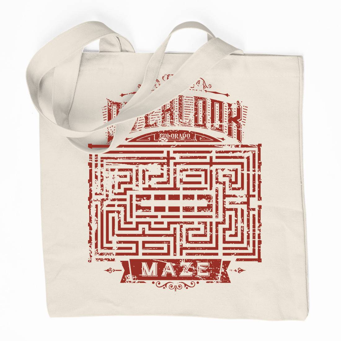 Overlook Maze Organic Premium Cotton Tote Bag Horror D413