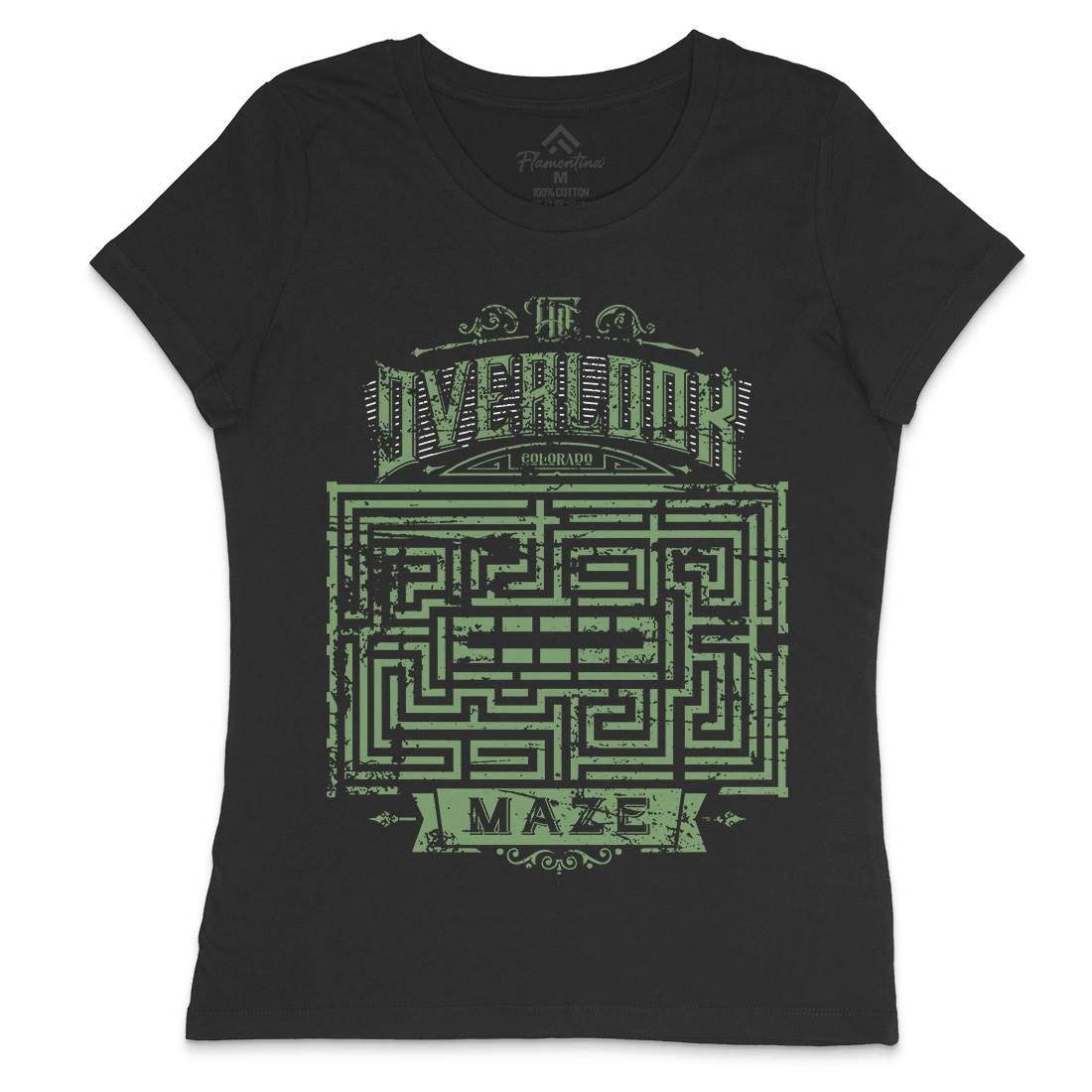 Overlook Maze Womens Crew Neck T-Shirt Horror D413