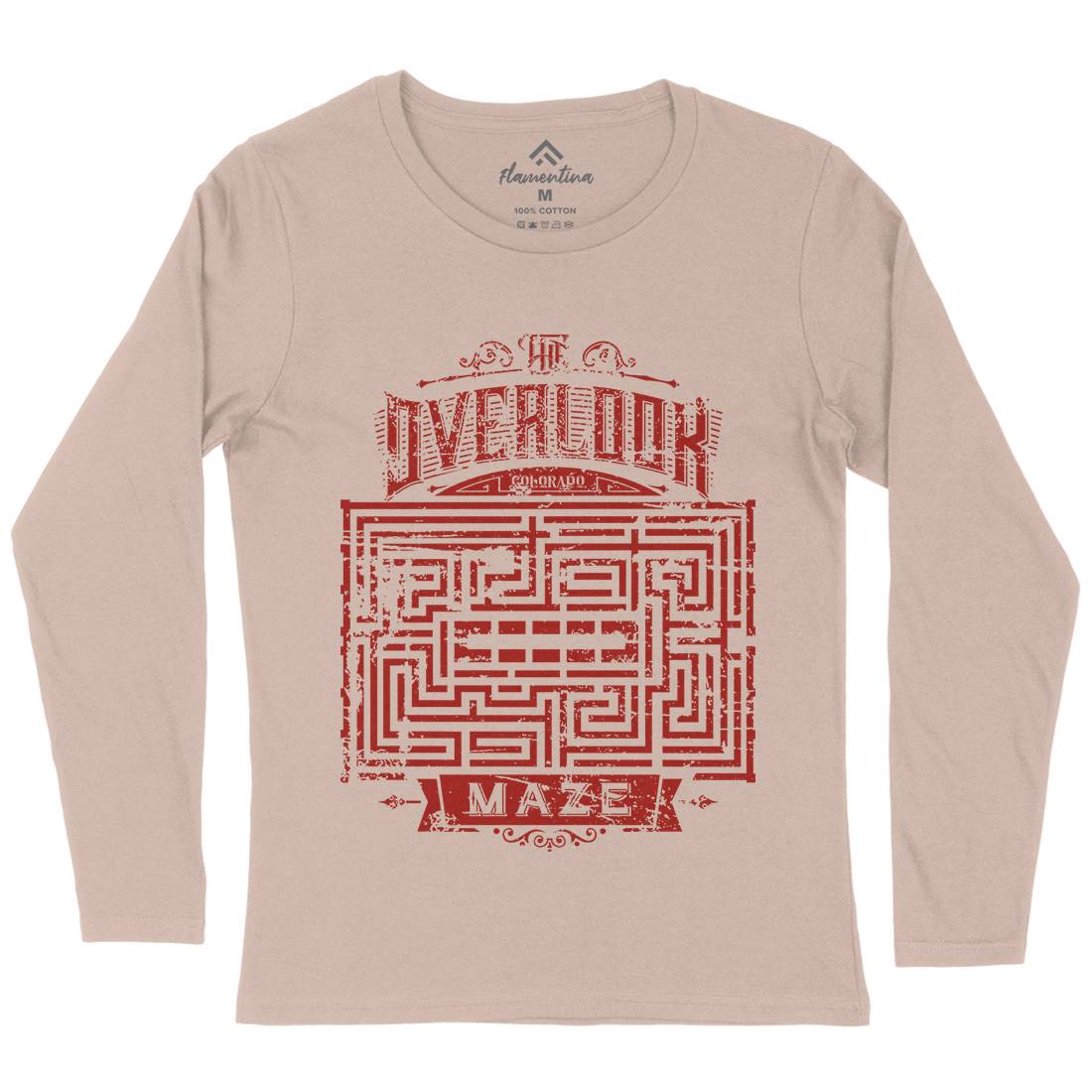 Overlook Maze Womens Long Sleeve T-Shirt Horror D413