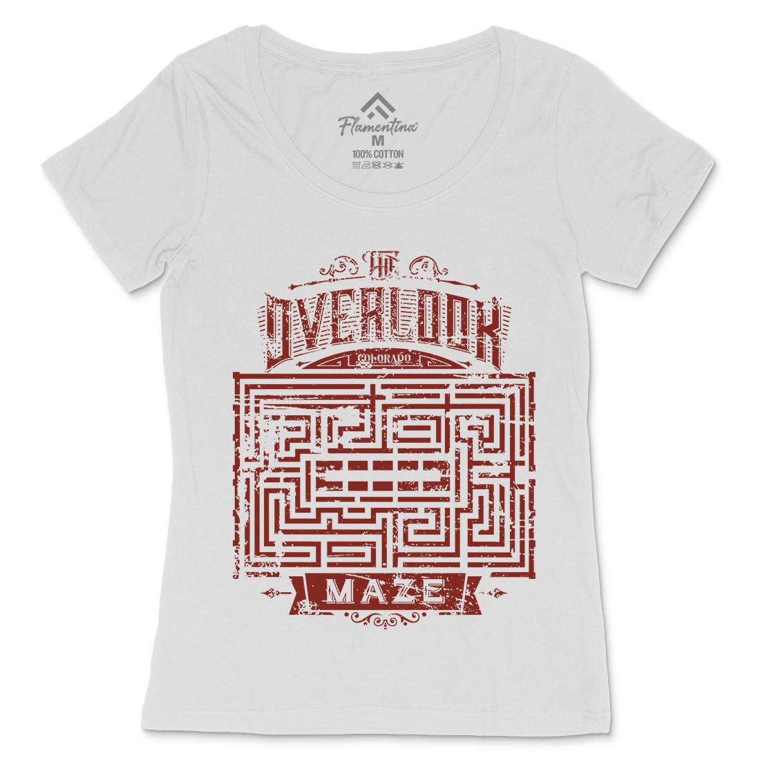 Overlook Maze Womens Scoop Neck T-Shirt Horror D413