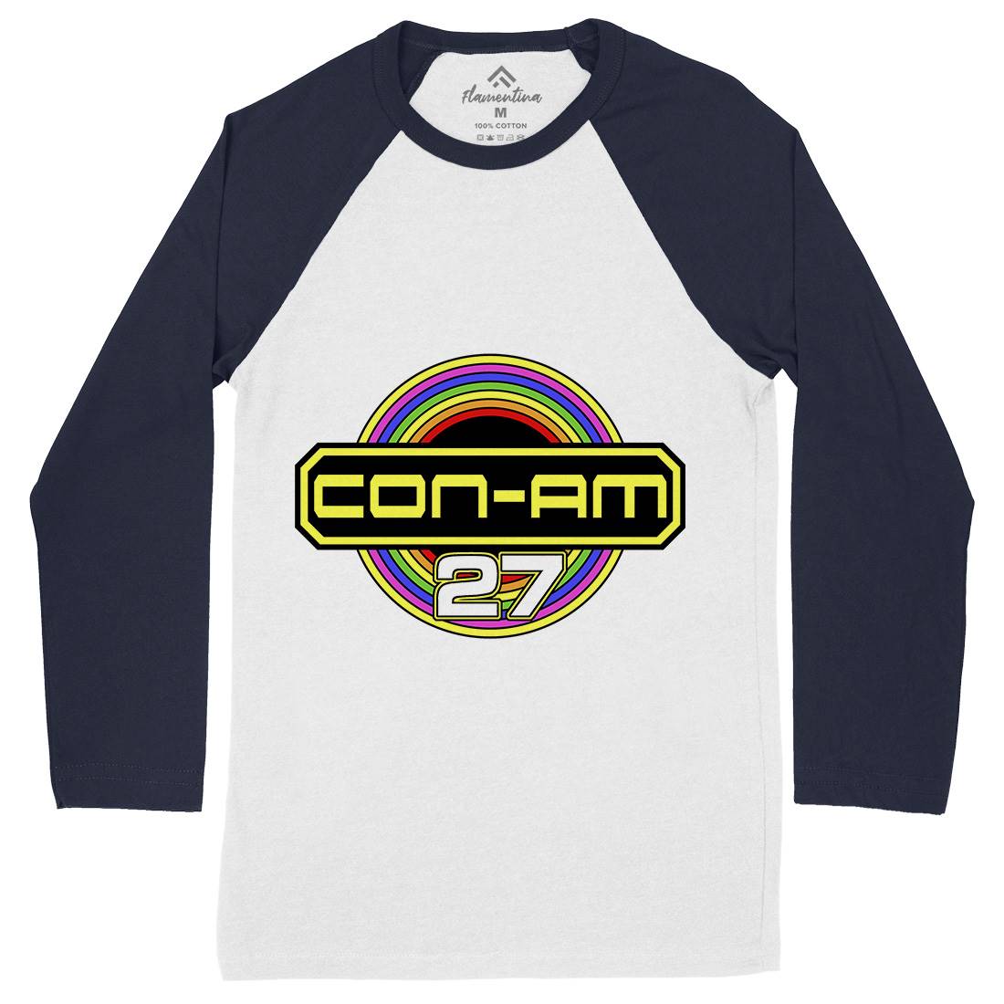 Con-Am 27 Mens Long Sleeve Baseball T-Shirt Space D414