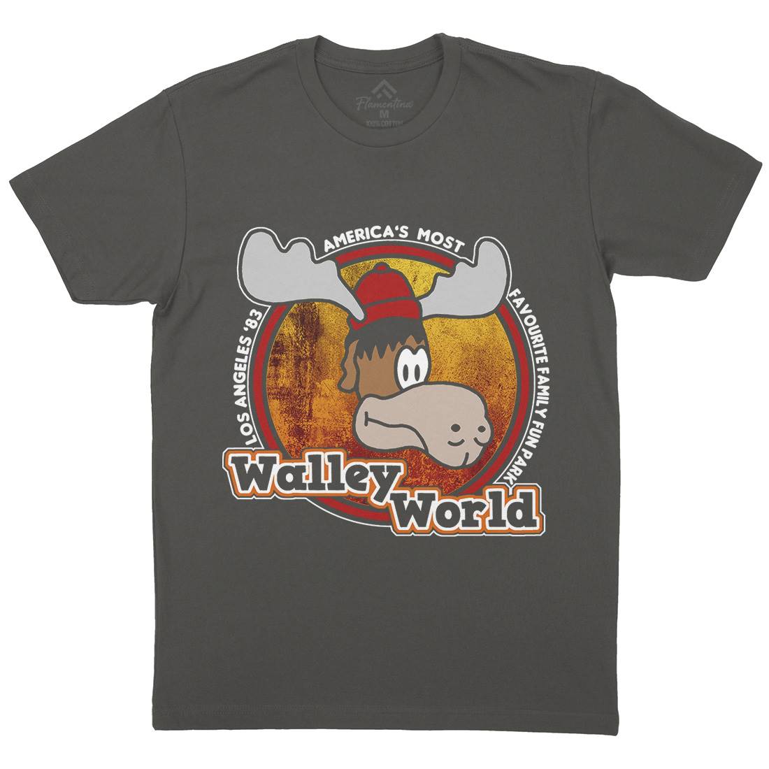 Walley World Mens Crew Neck T-Shirt Retro D415