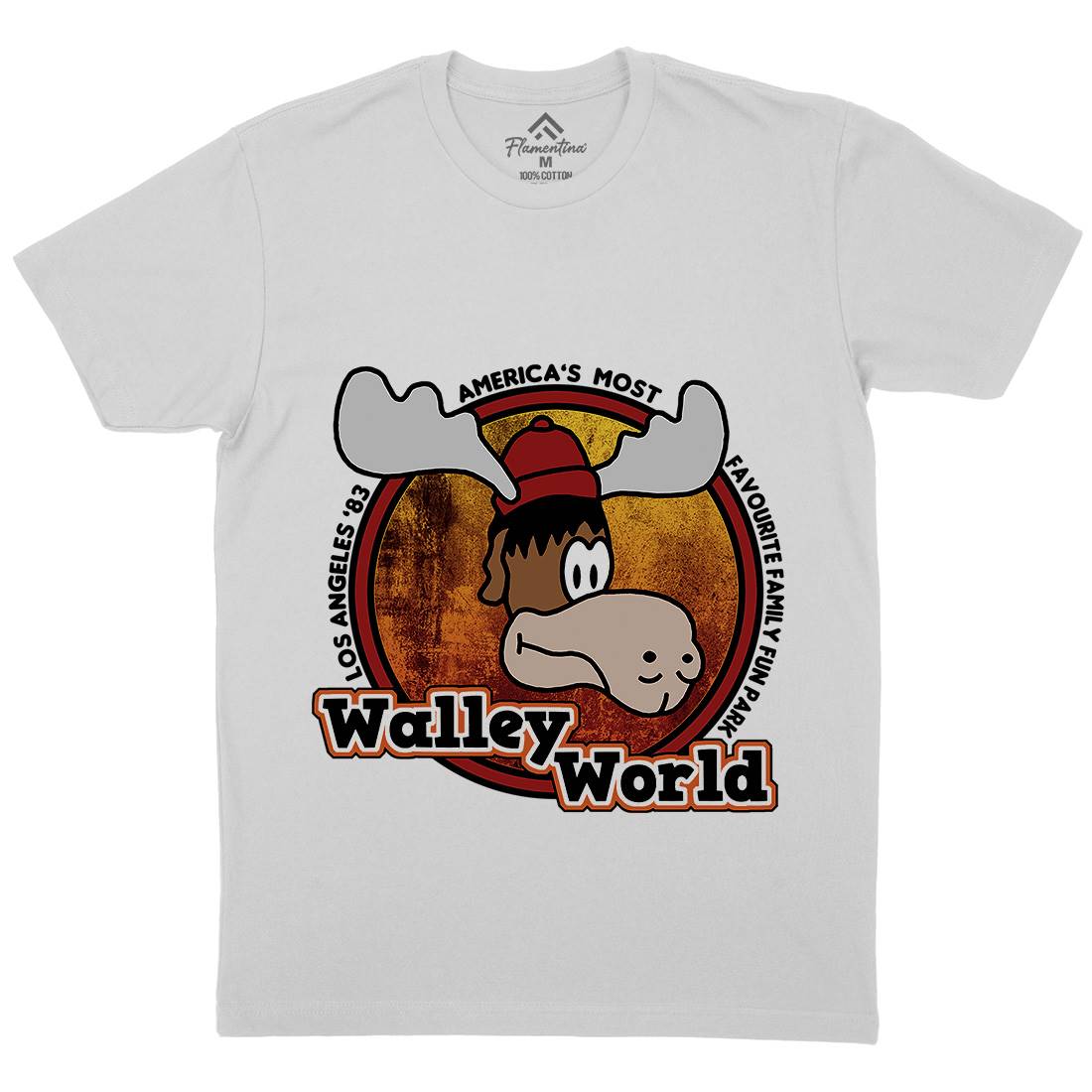 Walley World Mens Crew Neck T-Shirt Retro D415