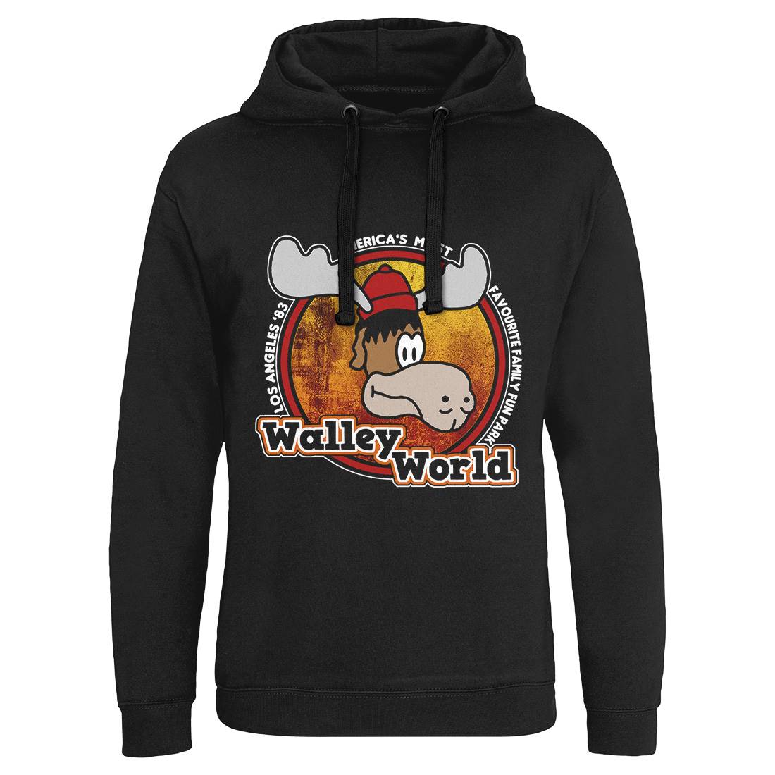 Walley World Mens Hoodie Without Pocket Retro D415