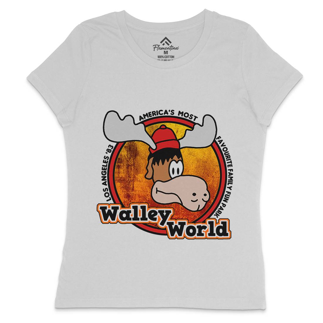 Walley World Womens Crew Neck T-Shirt Retro D415